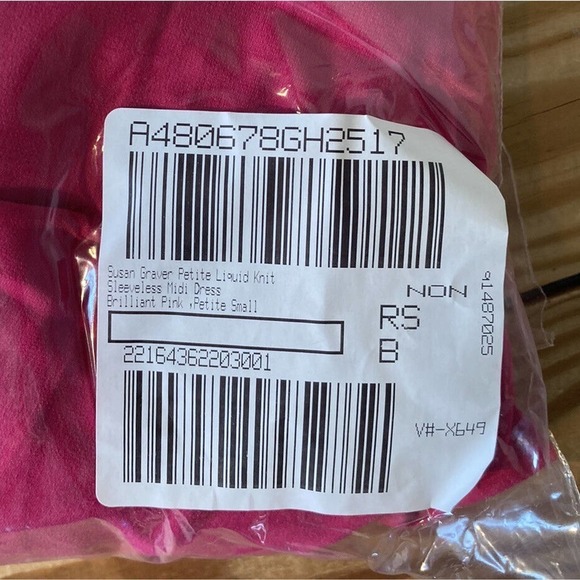 NEW Susan Graver Seamless Sleeveless Midi Dress Petite Small PS Pink Liquid Knit - Picture 7 of 7